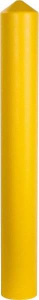 Eagle - 7-1/4" Wide x 7-1/4" Deep x 56" High, 6" Bollard Cover - Yellow, High Density Polyethylene, 6 Lb, Smooth Surface - Caliber Tooling