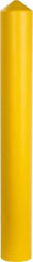 Eagle - 7-1/4" Wide x 7-1/4" Deep x 56" High, 6" Bollard Cover - Yellow, High Density Polyethylene, 6 Lb, Smooth Surface - Caliber Tooling