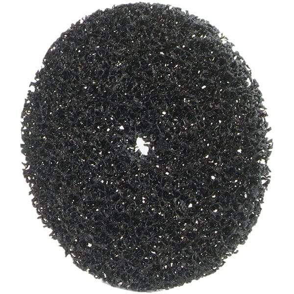 Merit Abrasives - 6" Very Coarse Grade Deburring Disc - 1/2" Center Hole, Arbor Connection, 4,000 Max RPM - Caliber Tooling