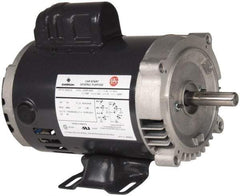 US Motors - 2 Max hp, 1,800 Max RPM, Cap Start-Cap Run Electric AC DC Motor - 115/208-230 V Input, Single Phase, 56HC Frame, 5/8" Shaft Diam, C-Face/Base Mount, ODP Enclosure - Caliber Tooling