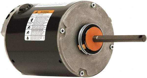 US Motors - 1 Max hp, 850 Max RPM, Polyphase Electric AC DC Motor - 575 V Input, Single Phase, 56YZ Frame, 5/8" Shaft Diam, Belly Band Mount, ODP Enclosure - Caliber Tooling