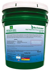 Renewable Lubricants - 5 Gal Pail Synthetic/Graphite Lubricant - White, -28°F to 2,000°F, Food Grade - Caliber Tooling