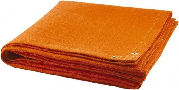 Steiner - 6' High x 8' Wide Fiberglass Welding Blanket - Orange, Grommet - Caliber Tooling