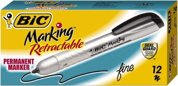 Bic - Black Permanent Marker - Fine Tip, AP Nontoxic Ink - Caliber Tooling