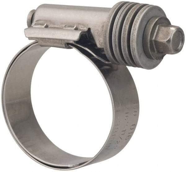 Value Collection - 13/16 to 1-1/2" Hose, 9/16" Wide x 0.6" Thick, Constant Torque Clamp - 13/16 to 1-1/2" Diam, Grade 301 & 410 Stainless Steel Screw - Caliber Tooling