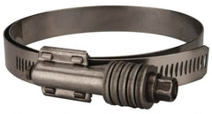 Value Collection - 3-3/4 to 4-5/8" Hose, 5/8" Wide x 0.7" Thick, Constant Torque Clamp - 3-3/4 to 4-5/8" Diam, Grade 301 & 410 Stainless Steel Screw - Caliber Tooling