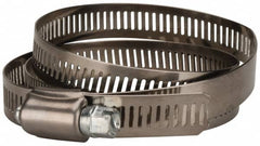 Value Collection - SAE Size 128, 2-1/2 to 8-1/2" Diam, Stainless Steel/Carbon Steel Worm Drive Clamp - 1/2" Wide, Material Grade 201 - Caliber Tooling