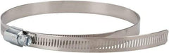 Value Collection - SAE Size 96, 4-1/2 to 6-1/2" Diam, Stainless Steel/Carbon Steel Worm Drive Clamp - 1/2" Wide, Material Grade 201 - Caliber Tooling