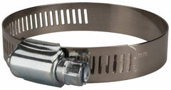 Value Collection - SAE Size 36, 1-3/4 to 2-3/4" Diam, Stainless Steel/Carbon Steel Worm Drive Clamp - 1/2" Wide, Material Grade 201 - Caliber Tooling