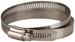 Value Collection - SAE Size 104, 5 to 7" Diam, Stainless Steel Worm Drive Clamp - 1/2" Wide, Material Grade 201 - Caliber Tooling