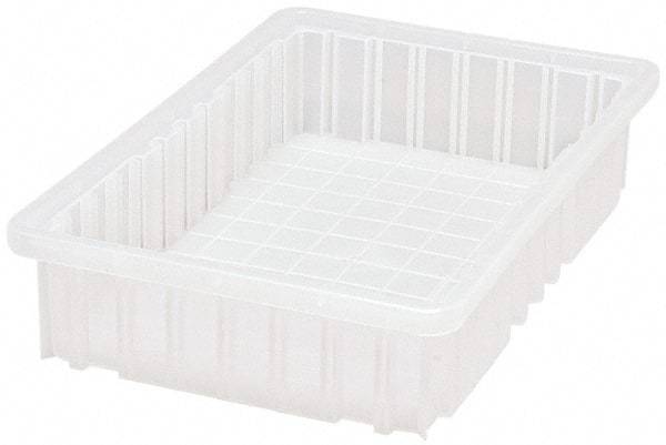 Quantum Storage - Clear Polypropylene Dividable Container - Stacking, 16-1/2" Long x 10.9" Wide x 3-1/2" High - Caliber Tooling