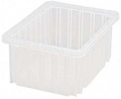 Quantum Storage - Clear Polypropylene Dividable Container - Stacking, 10.9" Long x 8.3" Wide x 5" High - Caliber Tooling