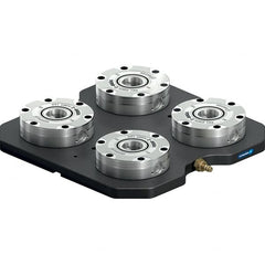 Schunk - NSL Manual CNC Quick Change Clamping Module - 4 Module Center, Top Mount, 7,500 kN Retention Force, 6 bar (87 Lb/Sq In) Unlocking Pressure, 0.005mm Repeatability - Caliber Tooling