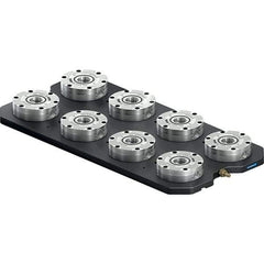 Schunk - NSL Manual CNC Quick Change Clamping Module - 8 Module Center, Top Mount, 7,500 kN Retention Force, 6 bar (87 Lb/Sq In) Unlocking Pressure, 0.005mm Repeatability - Caliber Tooling