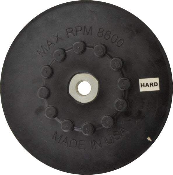 Made in USA - 7" Diam Quick-Change Disc Backing Pad - Firm Density, 8,600 RPM, Speed-Lok Compatible - Caliber Tooling