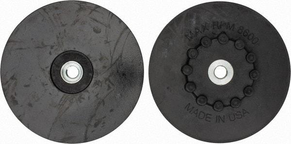 Made in USA - 7" Diam Quick-Change Disc Backing Pad - Soft Density, 8,600 RPM, Speed-Lok Compatible - Caliber Tooling