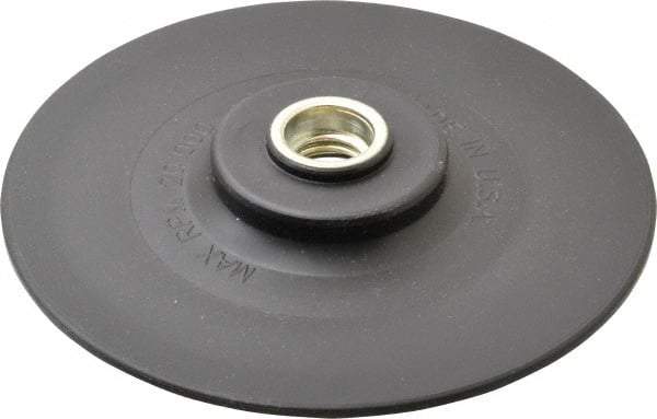 Made in USA - 5" Diam Quick-Change Disc Backing Pad - Medium Density, 20,000 RPM, Speed-Lok Compatible - Caliber Tooling