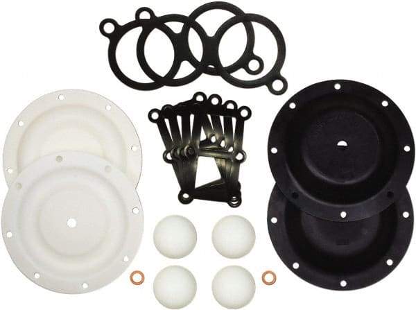 SandPIPER - 1" Pump, PTFE Fluid Section Repair Kit - For Use with Diaphragm Pumps - Caliber Tooling