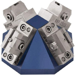 Raptor Workholding - 3/8" Jaw Width, 2.69" High Dovetail Vise - For Use with 4 & 5 Axis Workholding Systems - Caliber Tooling