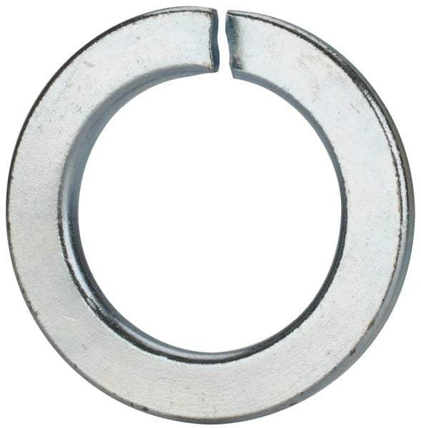 Value Collection - M39, 39.5mm ID, 61.2mm OD, 6mm Thick Split Lock Washer - Grade 8 Spring Steel, Zinc-Plated Finish, 39.5mm Min ID, 40.7mm Max ID - Caliber Tooling