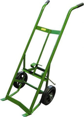 Fairbanks - 1,000 Lb Load Capacity, 30 & 55 Gal Drum Hand Truck - 24" Wide x 58" High, 2 Steel Wheels - Caliber Tooling