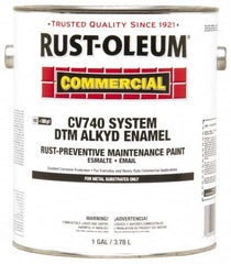 Rust-Oleum - 1 Gal Black Flat Finish Industrial Enamel Paint - 255 to 435 Sq Ft per Gal, Interior/Exterior - Caliber Tooling