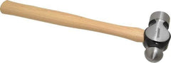 Paramount - 3 Lb Head Ball Pein Hammer - Wood Handle, 16-1/2" OAL - Caliber Tooling