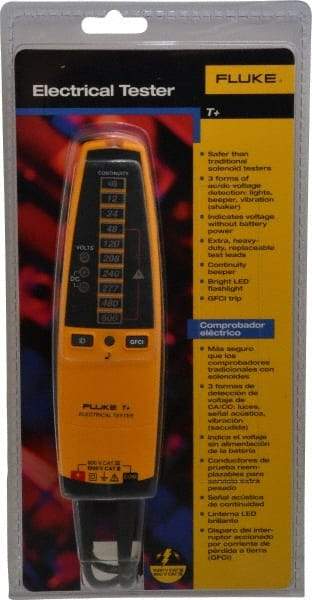 Fluke - 12 VAC/VDC to 600 VAC/VDC, Voltage Tester - LCD and LED Display, +/-2% Basic DC Accuracy, AAA Power Supply - Caliber Tooling