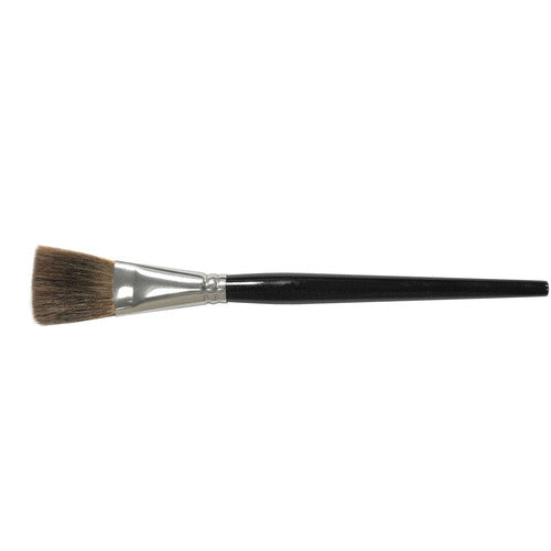 1/2″ Flat Marking Brush, Ox Hair, 1″ Trim Length, Round Handle - Caliber Tooling