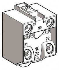 Telemecanique Sensors - 2NC, 3 Amp, Electrical Switch Contact Block - 240 VAC, For Use with ZCD29, ZCKJ9, ZCKM9, ZCKS9, ZCP29 - Caliber Tooling