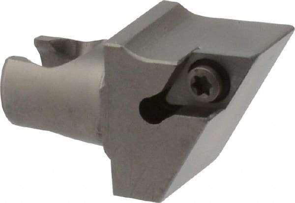 Kennametal - Right Hand Cut, Size KM20, DC.. Insert Compatiblity, Modular Turning & Profiling Cutting Unit Head - 12.5mm Ctr to Cutting Edge, 25mm Head Length, Series KM Mini - Caliber Tooling