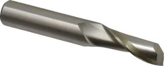 Onsrud - 1/2" Cutting Diam x 1-1/4" Length of Cut, 1 Flute, Upcut Spiral Router Bit - Uncoated, Right Hand Cut, High Speed Steel, 3-1/4" OAL x 1/2" Shank Diam, Single Edge, 19 to 32° Helix Angle - Caliber Tooling