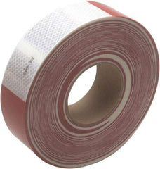 3M - DOT Conspicuity Tape Color: Red and White Tape Material: Pressure Sensitive Adhesive - Caliber Tooling