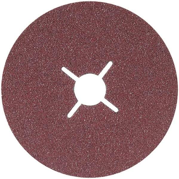 WALTER Surface Technologies - 4-1/2" Diam 7/8" Hole 24 Grit Fiber Disc - Aluminum Oxide, Series 15-C, CoolCut - Caliber Tooling