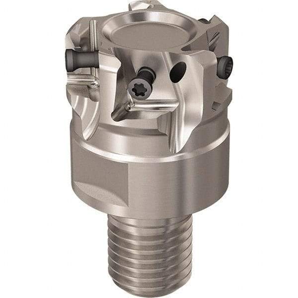 Seco - 40mm Cut Diam, 12mm Max Depth of Cut, 40mm OAL, Indexable Square Shoulder Slot Milling End Mill - M20 Modular Connection, 90° Lead Angle, Through Coolant, Series R217.94 - Caliber Tooling