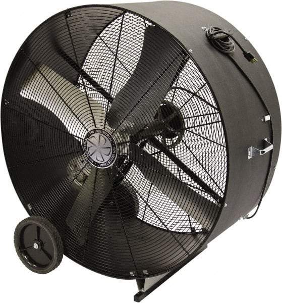 TPI - 42" Blade, Belt Drive, 3/4 hp, 10,600 CFM, Floor Style Blower Fan - 11 Amps, 120 Volts, 1 Speed, Single Phase - Caliber Tooling