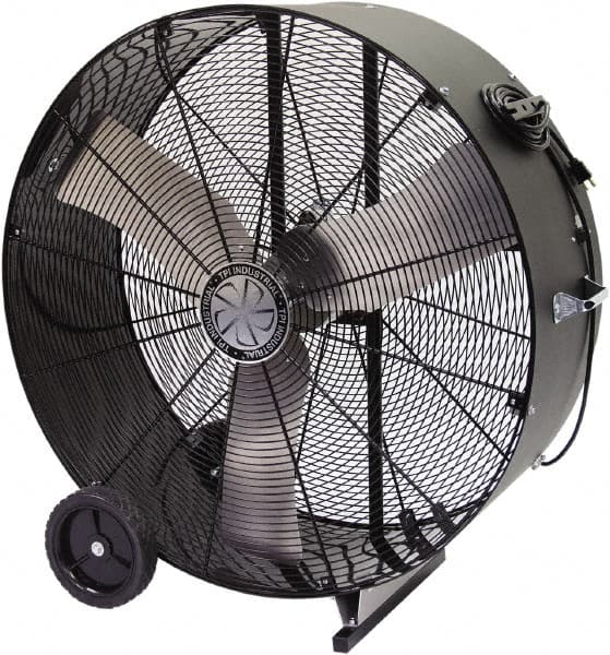 TPI - 42" Blade, Direct Drive, 1/2 hp, 9,000 CFM, Floor Style Blower Fan - 6 Amps, 120 Volts, 1 Speed, Single Phase - Caliber Tooling