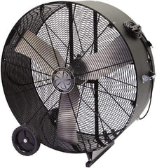 TPI - 36" Blade, Direct Drive, 1/3 hp, 6,500 & 5,400 CFM, Floor Style Blower Fan - 5.5 Amps, 120 Volts, 2 Speed, Single Phase - Caliber Tooling