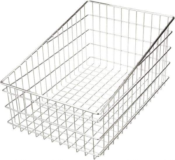 Marlin Steel Wire Products - 16" Deep, Rectangular Steel Wire Basket - 24" Wide x 12" High - Caliber Tooling