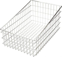 Marlin Steel Wire Products - 16" Deep, Rectangular Steel Wire Basket - 24" Wide x 12" High - Caliber Tooling