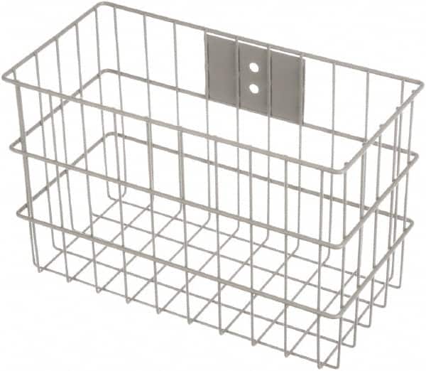 Marlin Steel Wire Products - 7" Deep, Rectangular Steel Wire Basket - 14" Wide x 9" High - Caliber Tooling