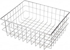 Marlin Steel Wire Products - 13" Deep, Rectangular Steel Wire Basket - 16" Wide x 6" High - Caliber Tooling