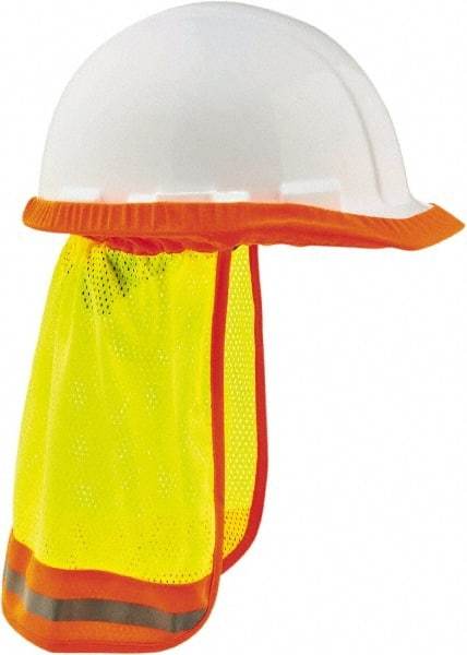 Ergodyne - Size 32", High Visibility Elastic Neck Protector - Lime Solid & Stripes Pattern, Polyester - Caliber Tooling