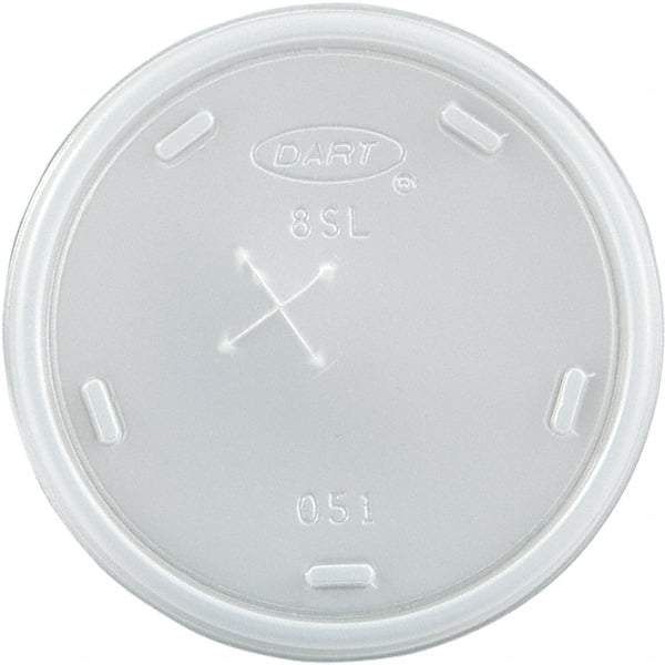 DART - Plastic Cold Cup Lids, Fits 8-9 oz Cups - Translucent - Caliber Tooling