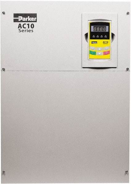 Parker - Three Phase, 460 Volt, 150 hp, Variable Frequency Drive - 16.14" Wide x 11.81" Deep x 24" High, IP20 - Caliber Tooling