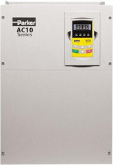 Parker - Three Phase, 460 Volt, 75 hp, Variable Frequency Drive - 14.17" Wide x 10.43" Deep x 21" High, IP20 - Caliber Tooling