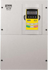 Parker - Three Phase, 460 Volt, 40 hp, Variable Frequency Drive - 10.43" Wide x 9-1/4" Deep x 17" High, IP20 - Caliber Tooling