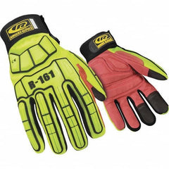 Ringers Gloves - Size S (8) Spandex High Visibility Work Gloves - Caliber Tooling