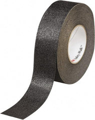 Ability One - Black Solid Color Anti-Slip Vinyl Tape - 1" Wide x 60' Long x 0.036" Thick, General Traffic - Caliber Tooling