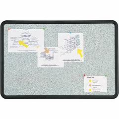 Quartet - 24" High x 36" Wide Fabric Bulletin - High-Density Foam, Includes Mounting Kit - Caliber Tooling